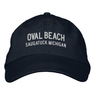 Oval Beach Michigan Stickermütze Bestickte Baseballkappe