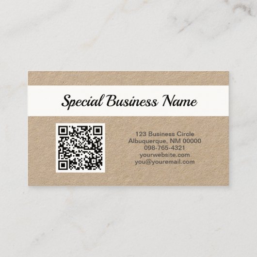 Oval Berufliches Foto QR Code Nanny Visitenkarte (Rückseite)