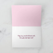 Oval Birthday Foto Frame Karte (Innenseite)