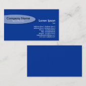 Oval - Blau Visitenkarte (Vorne/Hinten)