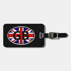 Oval British Union Jack Flag Großbritannien GB Log Gepäckanhänger