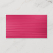 Oval - Brushed Crimson Visitenkarte (Rückseite)