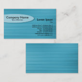Oval - Brushed Light Blue Visitenkarte (Vorne/Hinten)