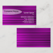 Oval - Brushed Magenta Visitenkarte (Vorne/Hinten)