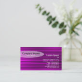 Oval - Brushed Magenta Visitenkarte (Stehend Vorderseite)