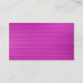 Oval - Brushed Magenta Visitenkarte (Rückseite)