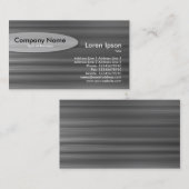 Oval - Bürstenmetall Visitenkarte (Vorne/Hinten)