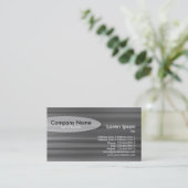 Oval - Bürstenmetall Visitenkarte (Stehend Vorderseite)