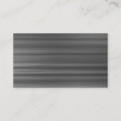 Oval - Bürstenmetall Visitenkarte (Rückseite)