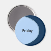 OVAL BUTTON - Hellblau + Ihr Text und Ihre Ideen Magnet (Vorderseite/Rückseite)