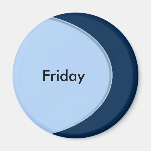 OVAL BUTTON - Hellblau + Ihr Text und Ihre Ideen Magnet (Vorne)