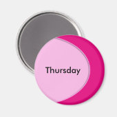 OVAL BUTTON - Hellrosa + Ihr Text und Ihre Ideen Magnet (Vorderseite/Rückseite)
