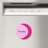 OVAL BUTTON - Hellrosa + Ihr Text und Ihre Ideen Magnet (In Situ (Geschirrspüler))