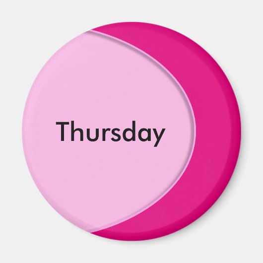 OVAL BUTTON - Hellrosa + Ihr Text und Ihre Ideen Magnet (Vorne)