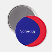 OVAL BUTTON - Marineblau + Ihr Text & Ideen Magnet (Vorderseite/Rückseite)