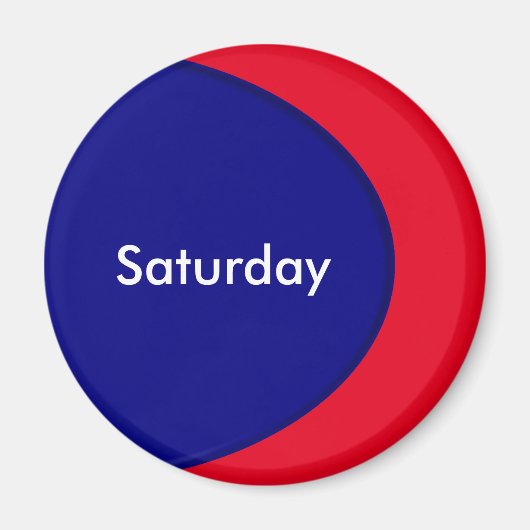 OVAL BUTTON - Marineblau + Ihr Text & Ideen Magnet (Vorne)