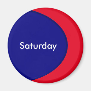 OVAL BUTTON - navy blue + your text & ideas Magnet