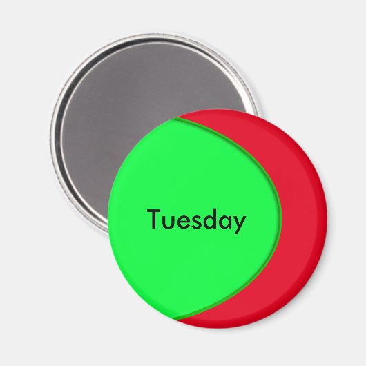 OVAL BUTTON - Neongrün + Ihr Text & Ideen Magnet (Vorderseite/Rückseite)