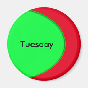 OVAL BUTTON - Neongrün + Ihr Text & Ideen Magnet