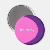 OVAL BUTTON - Rosa + Ihr Text und Ihre Ideen Magnet (Vorderseite/Rückseite)