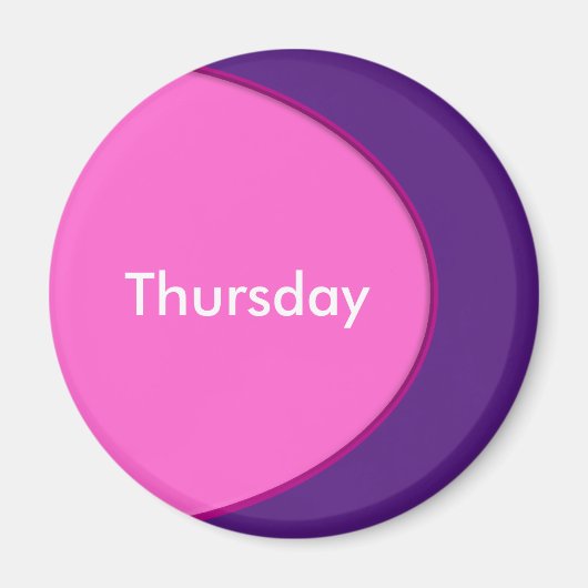 OVAL BUTTON - Rosa + Ihr Text und Ihre Ideen Magnet (Vorne)