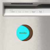 OVAL BUTTON - Türkis + Ihr Text und Ihre Ideen Magnet (In Situ (Geschirrspüler))