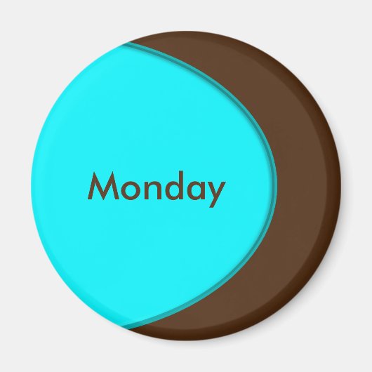 OVAL BUTTON - Türkis + Ihr Text und Ihre Ideen Magnet (Vorne)