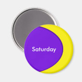 OVAL BUTTON - violett + Ihr Text und Ihre Ideen Magnet (Vorderseite/Rückseite)