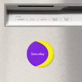 OVAL BUTTON - violett + Ihr Text und Ihre Ideen Magnet (In Situ (Geschirrspüler))