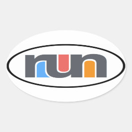 Oval Car Aufkleber ausführen