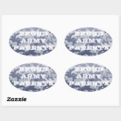 Oval Car Sticker für Eltern der Proud Army (Blatt)