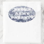 Oval Car Sticker für Eltern der Proud Army (Tasche)