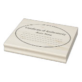 Oval Certificate of Authenticity Artwork Briefmark Gummistempel (Stempel)