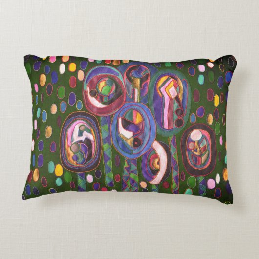 Oval Dekokissen (Rückseite)