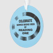 Oval der Woche der verbotenen Bücher Ornament (Vorderseite)