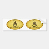 Oval des Gadsden-Flaggen-Autoaufkleber-2 Autoaufkleber (Vorne)