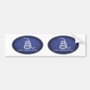 Oval des Gadsden-Flaggen-Autoaufkleber-2 Autoaufkleber