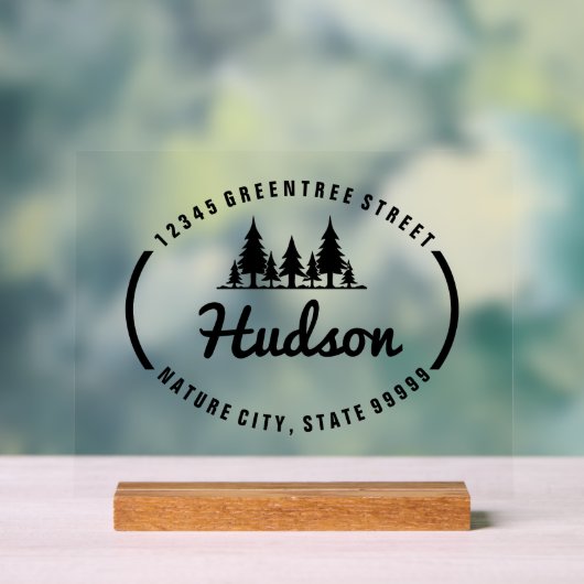 Oval Design ID304 Acrylschild (Neutral)