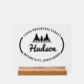 Oval Design ID304 Acrylschild (Vorderseite)