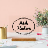 Oval Design ID304 Acrylschild (Hochzeit)