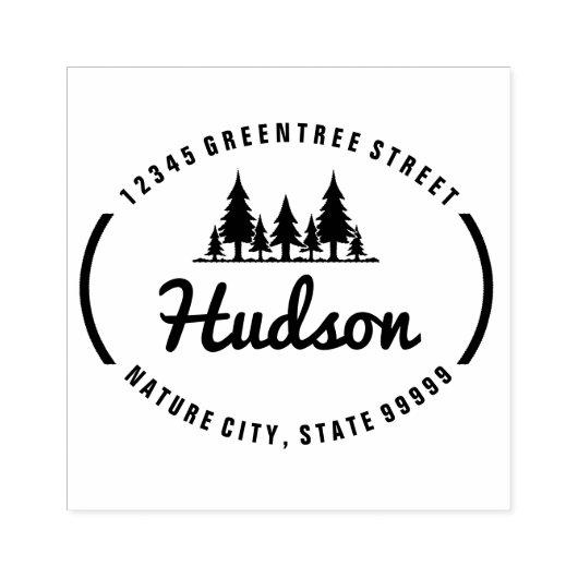 Oval Design ID304 Gummistempel (Prägung)