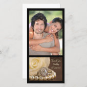 Oval Diamond Ring on Brown Wedding Danke (Vorne/Hinten)