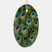 Oval du Peacock Keramik Ornament (Rechts)