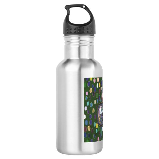 Oval Edelstahlflasche (Rückseite)