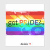 Oval-Fensterdekor für LGBT-Flag got Aufkleber (Blatt)