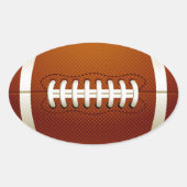 Oval Football Sticker (Vorderseite)