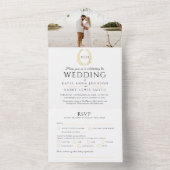 Oval-Foto All In One Einladung (Innen Boden)