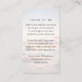 Oval Foto Beach Sunrise Gedenkkarte Telefonnummerkarte (Rückseite)