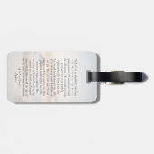 Oval Foto Beach Sunrise Memorial Gepäckanhänger (Rückseite horizontal)