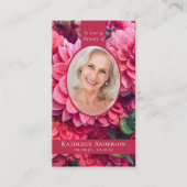 Oval Foto-Gedenkkarte Telefonnummerkarte (Vorderseite)